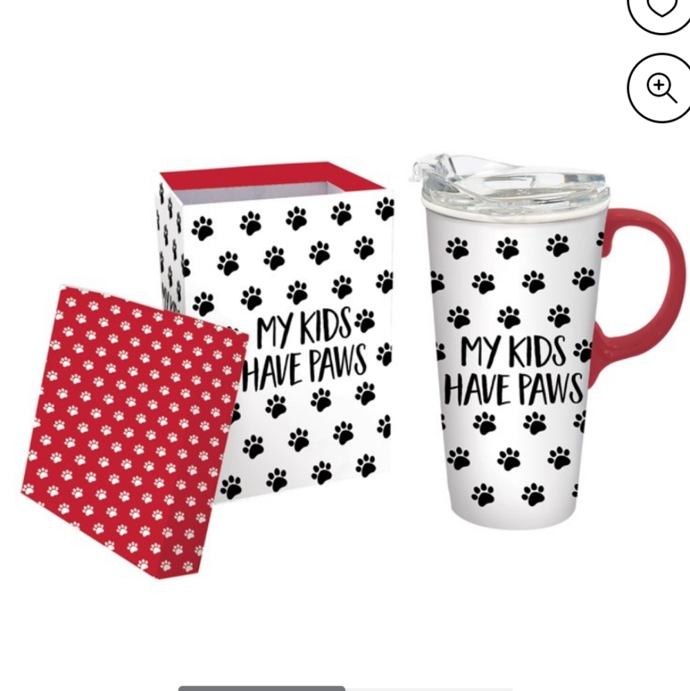 2 set My Kids Have Paws Ceramic Mug
